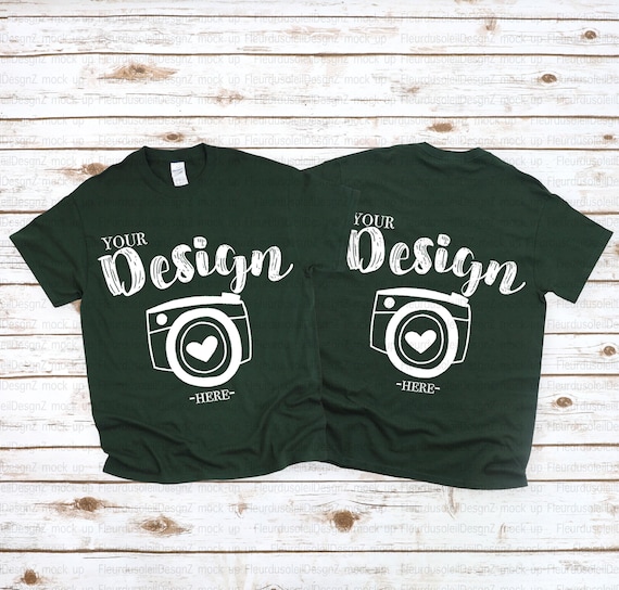 Gildan® Camiseta Cuello Redondo, Algodón Pesado. 5000 Verde Bosque