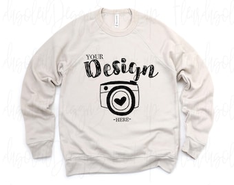 Bella Canvas 3901 Heather Dust Sweatshirt Mock Up Flat Lay Sweatshirt Bella Canvas Sweatshirt Mockup 3901 Mockup Bella Canvas Mockup