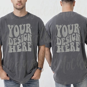 コンフォートカラーズ ペッパー モックアップ フロント＆バック モックアップ コンフォートカラーズ 1717 男性モデル リアルモデル モックアップ