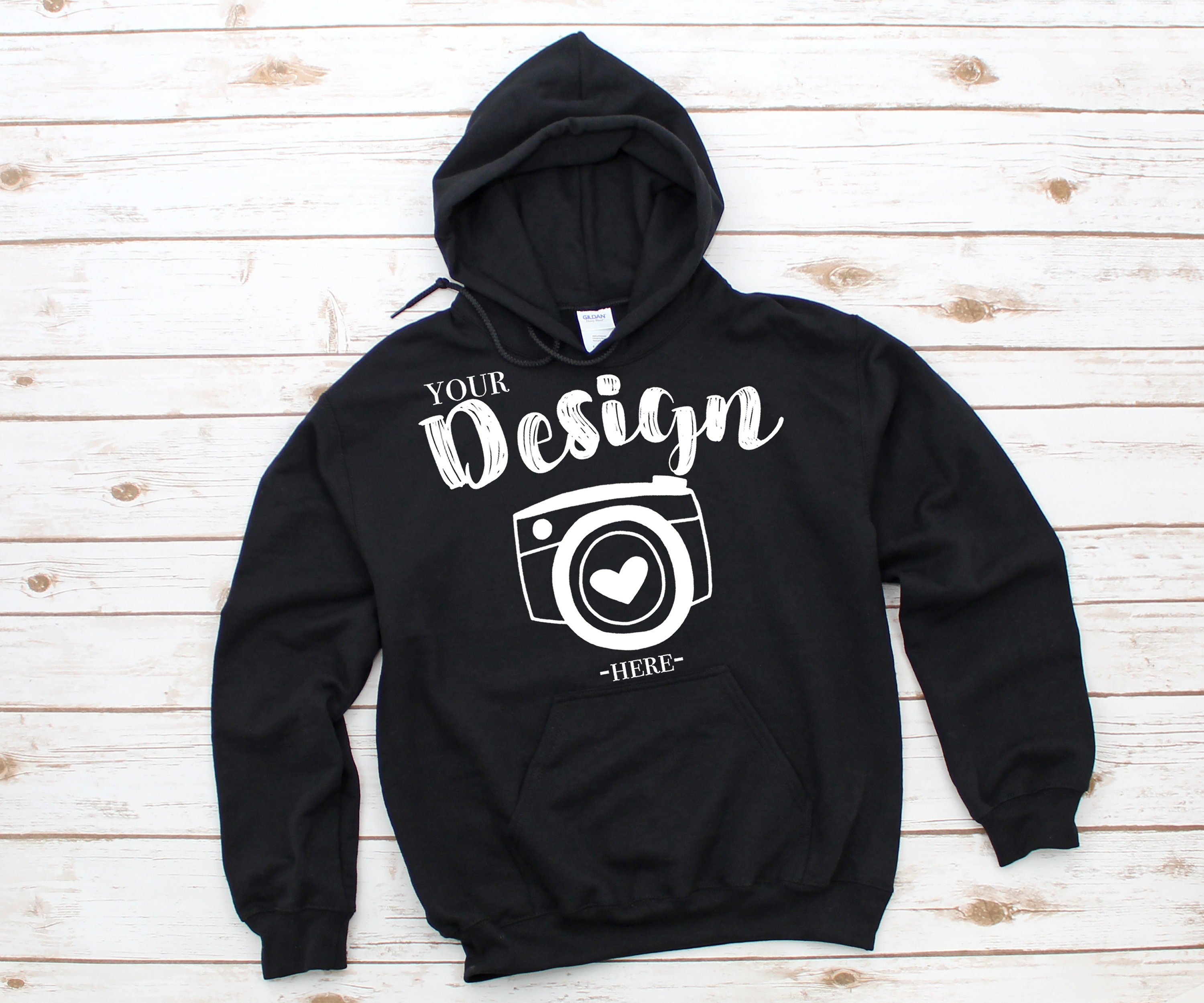 flat hoodie mockup