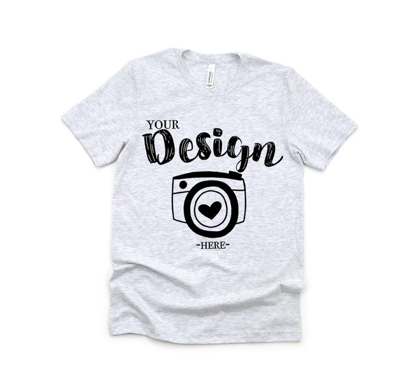 Bella Canvas 3001 Ash Flat Lay Mockup, Mock Up, Mock Up, Flat Lay, Bella Canvas mock up,T-shirt Mockup