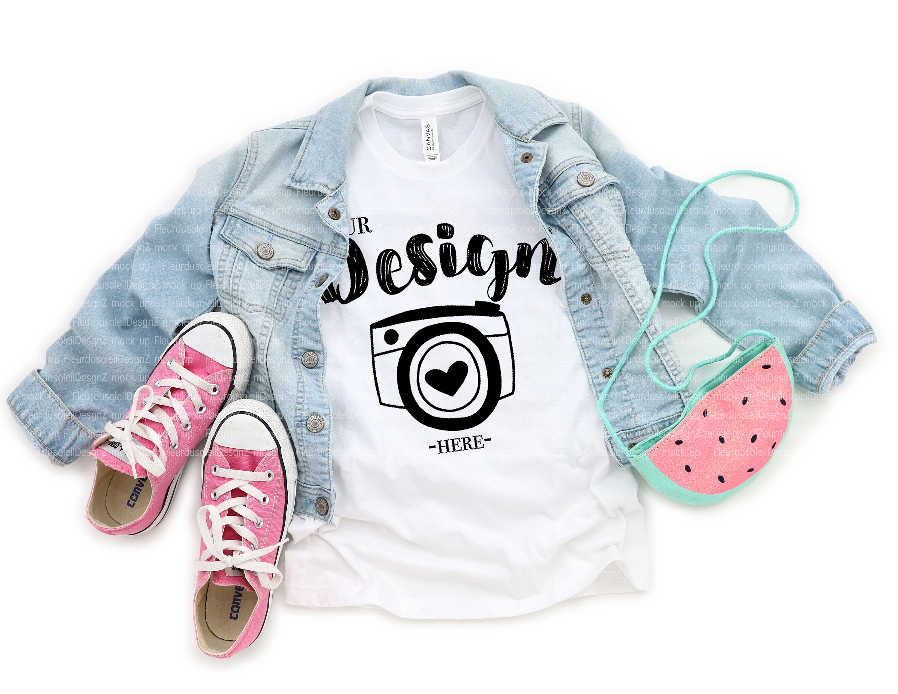 Youth Bella Canvas Mockup Unisex Tshirt Mockup Bella Canvas 3001Y Neon Blue Mockup Youth Shirt Mockup Tshirt mockup