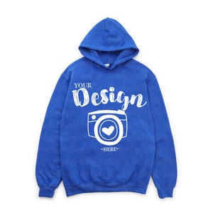 Gildan 18500 Hooded Sweatshirt Brand Royal hoodie Mockup t-shirt mockup gildan Flat Lay Shirt Mock Up White Background