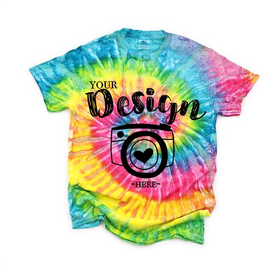 Maquetas de camisetas Colortone Mock Up Tie-Dye CD100 Saturn T