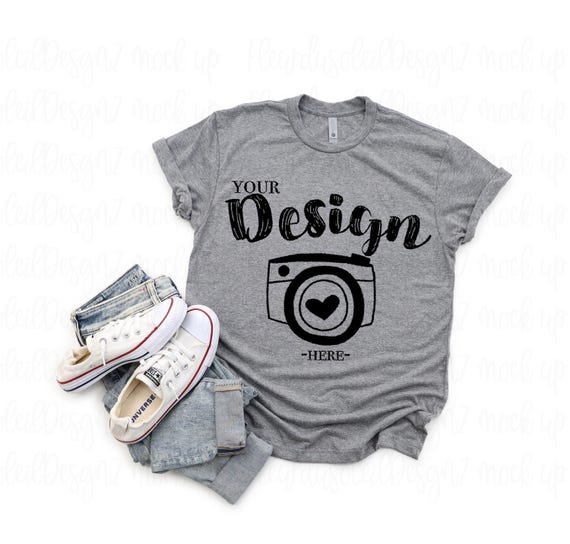 Next Level 6010 Triblend Crew T-Shirt - Premium Heather, 50% Polyester/25% Cotton/25% Rayon, Large - View #10