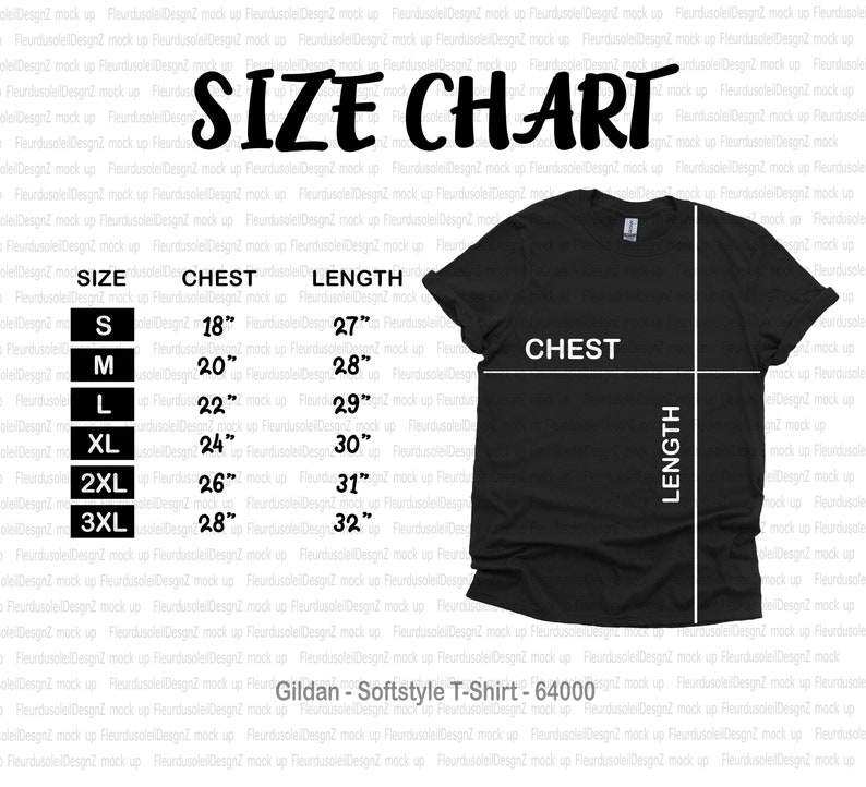 gildan size chart women's