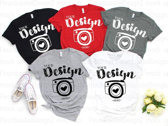 Spring T Shirt Mockup Bella Canvas Mockup Bella Canvas Etsy