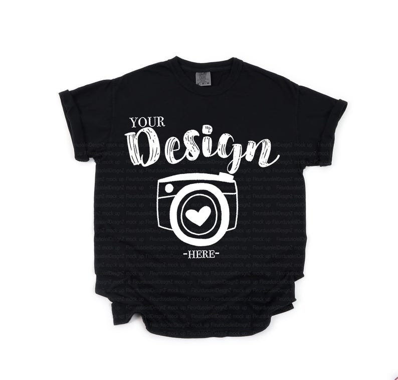 Comfort Colors Mockup Comfort Colors black C1717 Mockup 1717 Mockup 1717 black C1717 Mockup black T Shirt Mockup