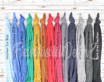 Maqueta de Bella Canvas para camiseta, carta de colores, carta de colores para camisetas, maqueta Bella Canvas 3001, carta de colores de Bella Canvas, camisetas anudadas, muestra de color