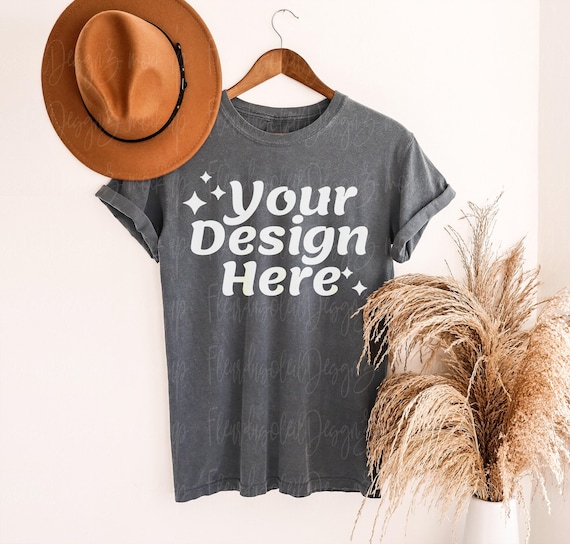 Comfort Colors Pepper C1717 Mockup 1717 Pepper T Shirt Mockup Comfort Colors Mockup