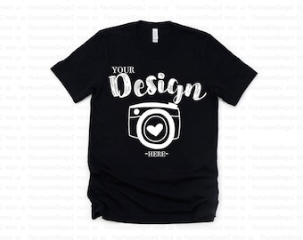 Bella Canvas 3001 black, Flat Lay Mockup, Mock Up, Mock Up, Flat Lay, Bella Canvas mock up, T-shirt Mockup bella canvas mockup black