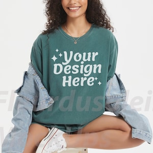 Comfort Colors 1717 Mockup Bundle Comfort Colors C1717 Tshirt Mockup Bundle CC 1717 T-Shirt Mock-up Bundle Real Model mockups image 7