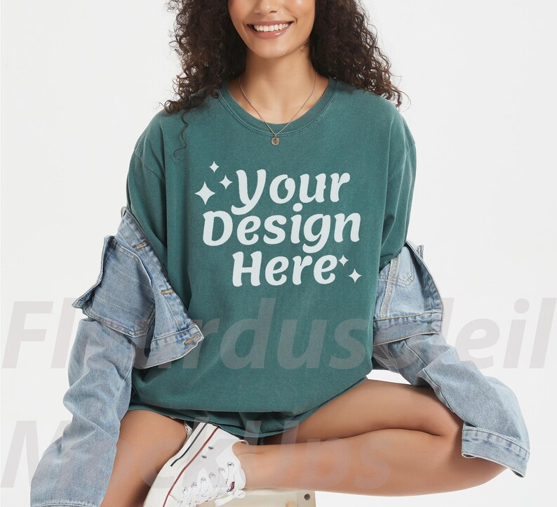 Comfort Colors 1717 Mockup Bundle Comfort Colors C1717 Tshirt Mockup Bundle CC 1717 T-Shirt Mock-up Bundle Real Model mockups image 7