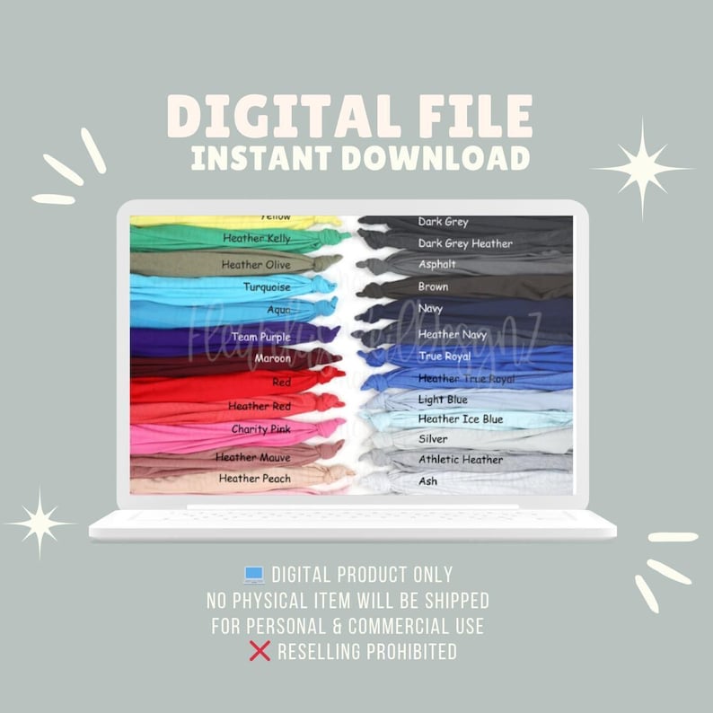 The image is a digital file that displays a variety of colorful t-shirt designs, including different shades of green, blue, purple, and more.