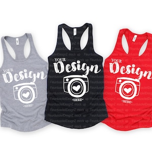 Next Level 1533 Tank Flat Lay, Racerback Tank Mock Up, Mock Up,Tank Top Mock Up, Flat Lay,Trio Shirt Mock Up