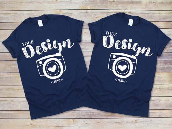 Family Blank Black T-shirt Gildan 500 