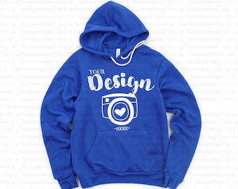 Bluza z kapturem Bella and Canvas 3719 Royal Unisex Sponge Fleece Bluza z kapturem Bluza z kapturem Bluza z kapturem Bluza z kapturem Bluza z kapturem Bluza z kapturem