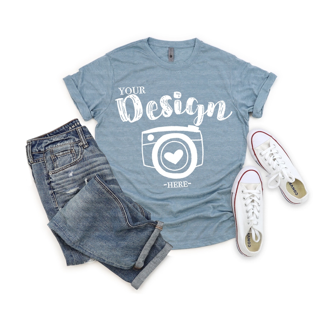 Next Level 6200 Stonewash Denim | Men Mockup | Shirt Mock up | Tshirt ...