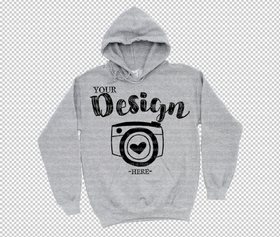 PNG Gildan 18500 Hooded Sweatshirt Brand Sport Grey Hoodie - Etsy