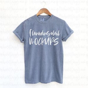 Comfort Colors 1717 Mockup Bundle | C1717 T-Shirt Mockups Boho Trendy Shirt Flat Lay | Digital Download Shirt Mockup for Etsy POD image 5