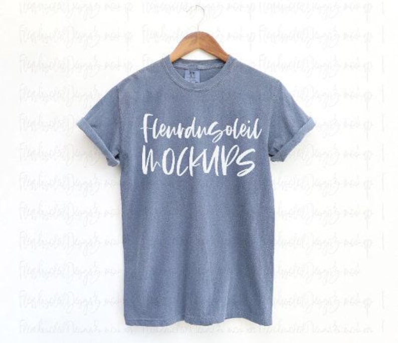 Comfort Colors 1717 Mockup Bundle | C1717 T-Shirt Mockups Boho Trendy Shirt Flat Lay | Digital Download Shirt Mockup for Etsy POD image 5