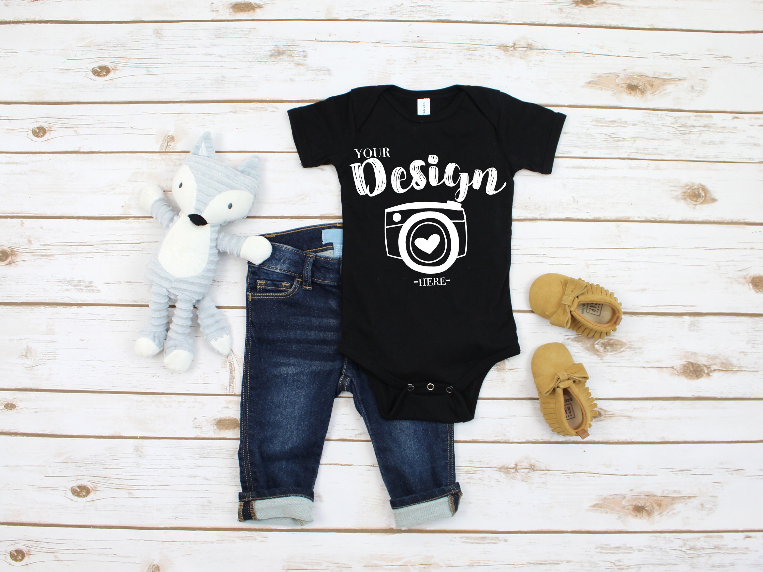 Baby Bodysuit Mock Up Newborn Flat Lay Product Display Bella Etsy