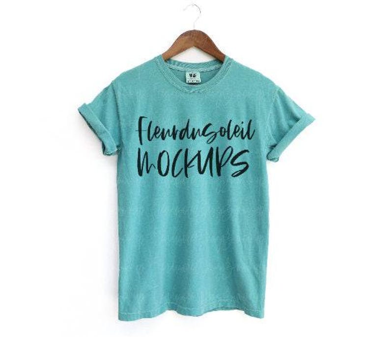 Comfort Colors 1717 Mockup Bundle | C1717 T-Shirt Mockups Boho Trendy Shirt Flat Lay | Digital Download Shirt Mockup for Etsy POD image 2