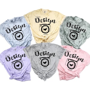 Grupo Comfort Colors 1745 / Maqueta del grupo cc1745 / Maqueta del grupo Comfort Color / Maqueta de camisetas tie-dye / Explosión de color Comfort Colors