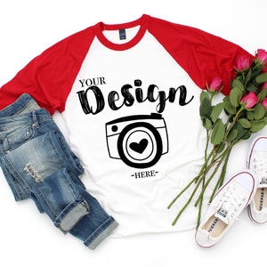 Tultex 245 raglans Valentine&#39;s Day Mockup T-shirt Mockup, Mock Up, Flat Lay Mockup  raglan mockup Raglan  Flat Lay Mockups Raglan Mockups