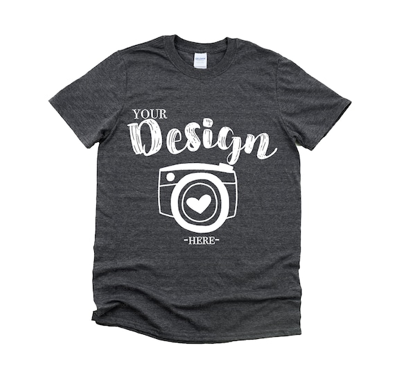 Gildan 64000 Dark Heather Gray Unisex 