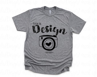 Maqueta de camiseta unisex de mezcla de jaspeado premium 6010 de Next Level / Maqueta de camisa / Maqueta de Next Level / Maqueta de camiseta atada