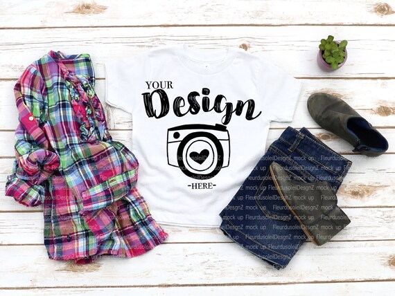 Kids T Shirt Mockup Bella Canvas 3001t White T Shirt Jersey Etsy
