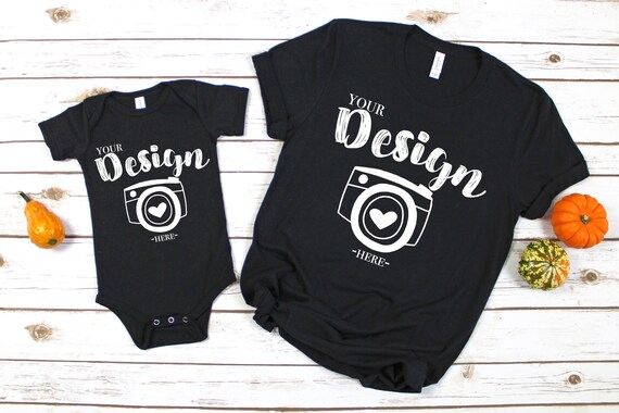 Bella Canvas 3001 100b Mockup Black T Shirt Mock Up Flat Lay Etsy