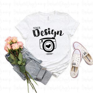 VALENTINES Mock Up BUNDLE| Valentines day Bundle 3001 Mockup | 3001 Mock Up | Bella Canvas Mockup Valentines | 3001 Valentines Mockup image 9