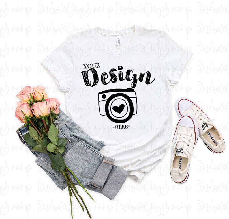 VALENTINES Mock Up BUNDLE| Valentines day Bundle 3001 Mockup | 3001 Mock Up | Bella Canvas Mockup Valentines | 3001 Valentines Mockup image 9