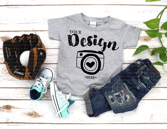 Download Kids Baseball Mockup Sport Grey Kids T Shirt Mockup Boy Mockup Etsy