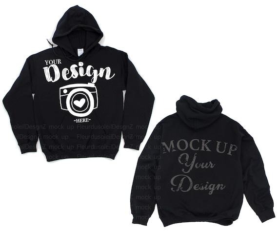 Download 10+ Front Back Black Hoodie Mockup Pictures Yellowimages ...