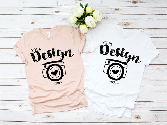 T-shirt Bella Canvas 3001 Heather Peach 