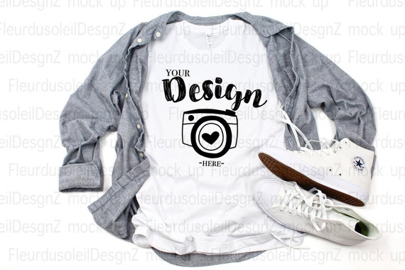 Bella Canvas Mockup For Men Bella Canvas Mock Up 3001 Men Etsy