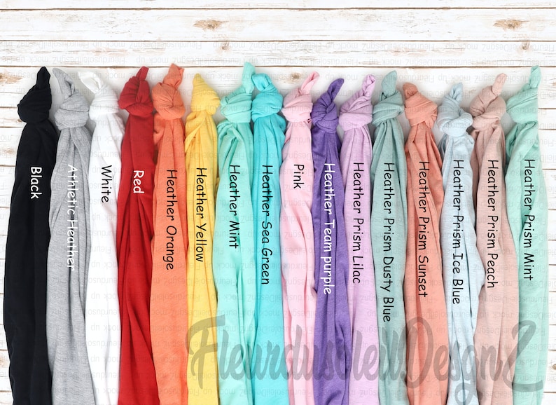 Download Bella Canvas Mockup T-shirt Color Chart Shirt Color Chart | Etsy