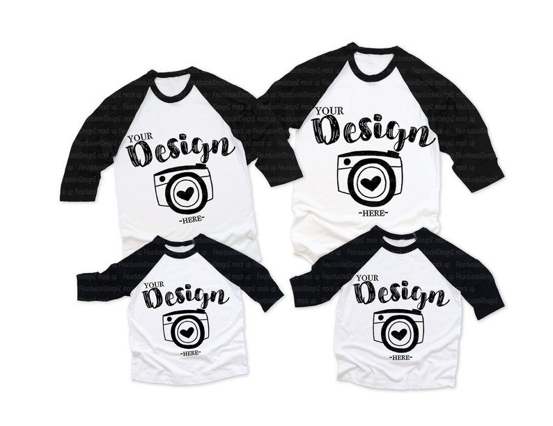 Download Family Raglans Mockup family Baseball Shirts Mock Up ...