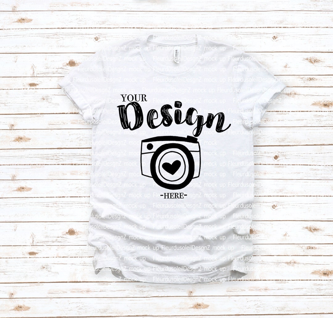 Bella Canvas Mockup Bella Canvas 3001 White Mockup T-shirt Mock up Mock ...