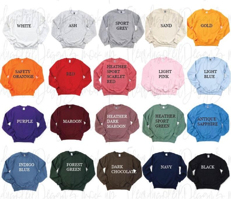 Gildan 18000 Shirt Mockup Bundle | G180 Mega Mockup Bundle | tshirt Mockup | Gildan 18000 Sweatshirt Mockup | Fall Mockup image 2