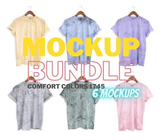 Comfort Colors 1745 bundle | cc1745 bundle Mockup | Comfort Color Mockup bundle  | Tye Dye Tshirt Mockup bundle | Comfort Colors Color Blast