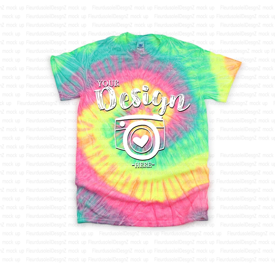 minty rainbow tie dye
