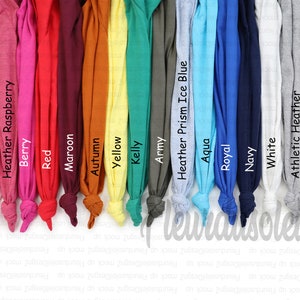 Bella Canvas Mockup Camiseta Tabla de colores Camisa Tabla de colores Bella Canvas 3001 Maqueta bella lienzo Tabla de colores Camisetas anudadas Muestra de color