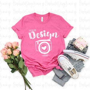 VALENTINES Mock Up BUNDLE| Valentines day Bundle 3001 Mockup | 3001 Mock Up | Bella Canvas Mockup Valentines | 3001 Valentines Mockup image 4