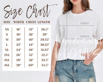 Gildan 64000 Size Chart Size Guide for Gildan T-shirt Gildan - Etsy