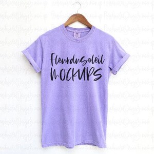Comfort Colors 1717 Mockup Bundle | C1717 T-Shirt Mockups Boho Trendy Shirt Flat Lay | Digital Download Shirt Mockup for Etsy POD image 8