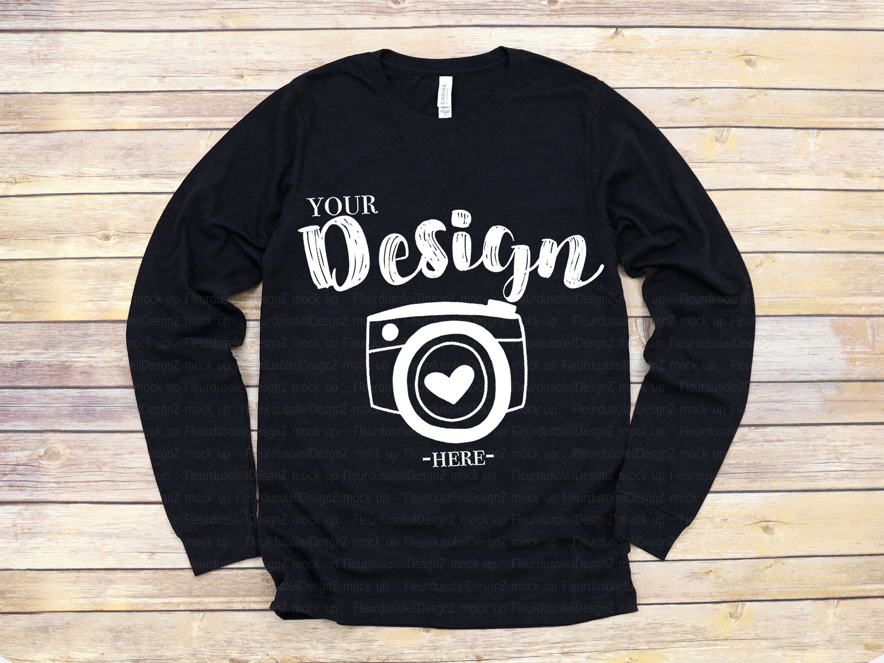Bella Canvas 3501 zwart Heather Unisex 